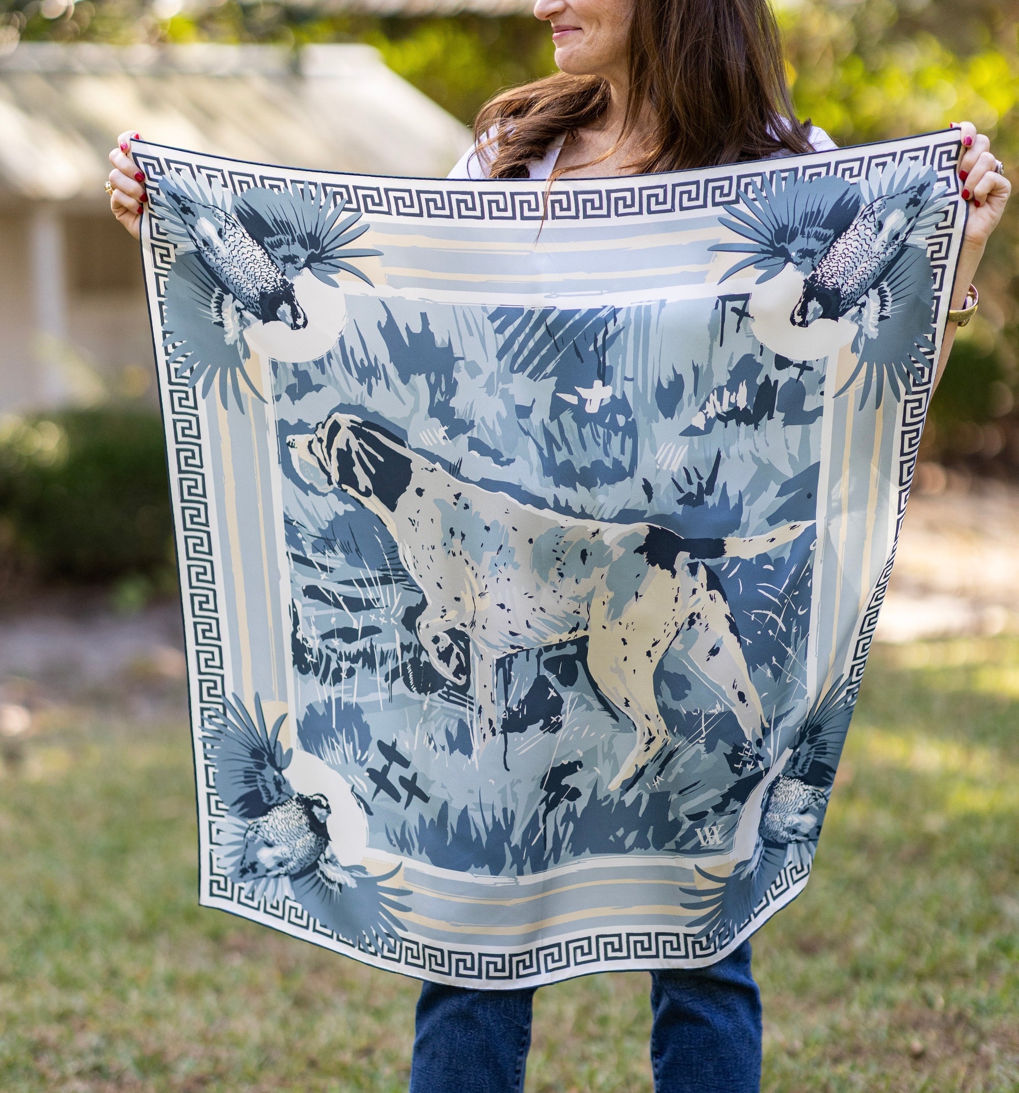 English Pointer Silk Scarf