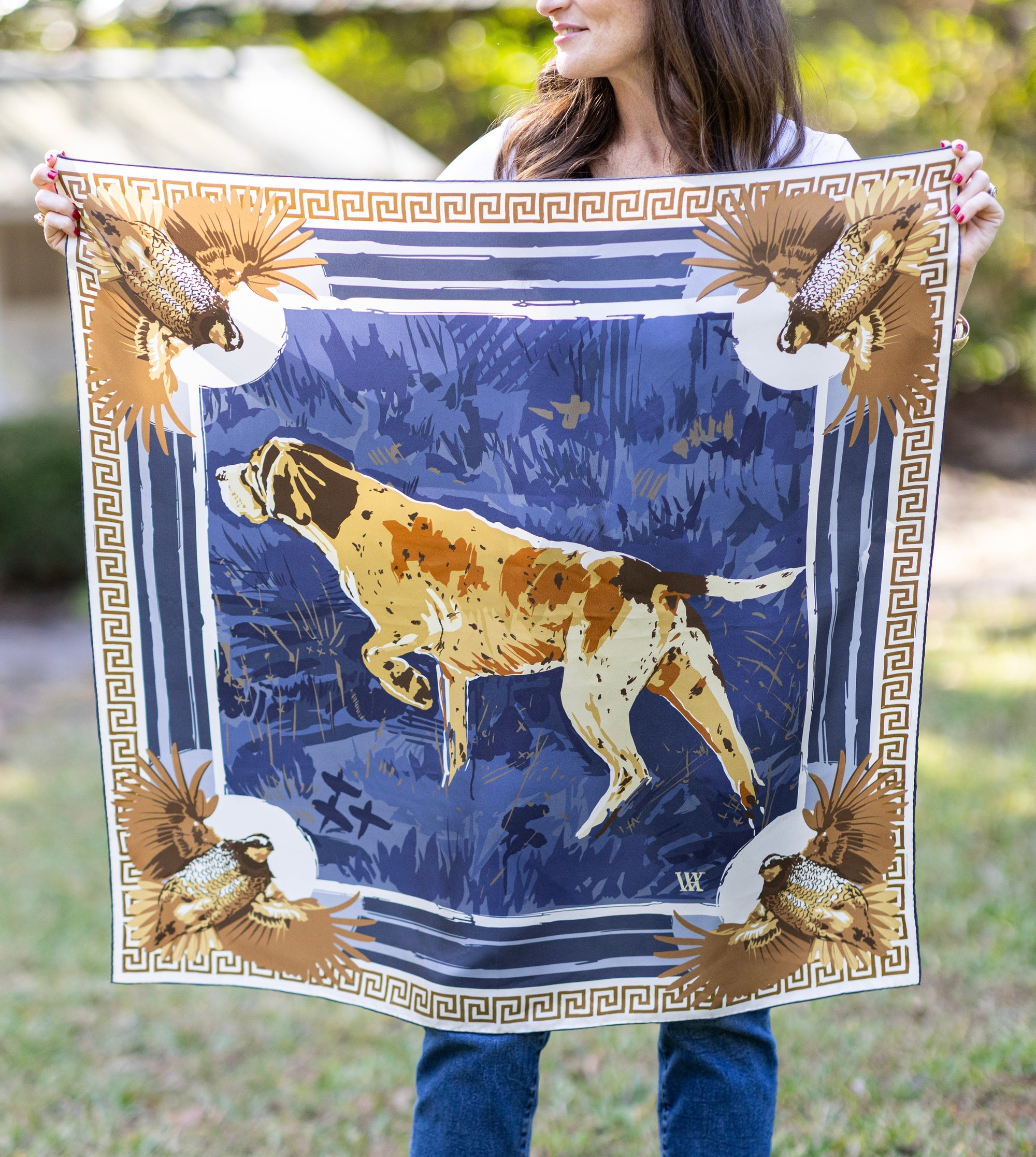 English Pointer Silk Scarf