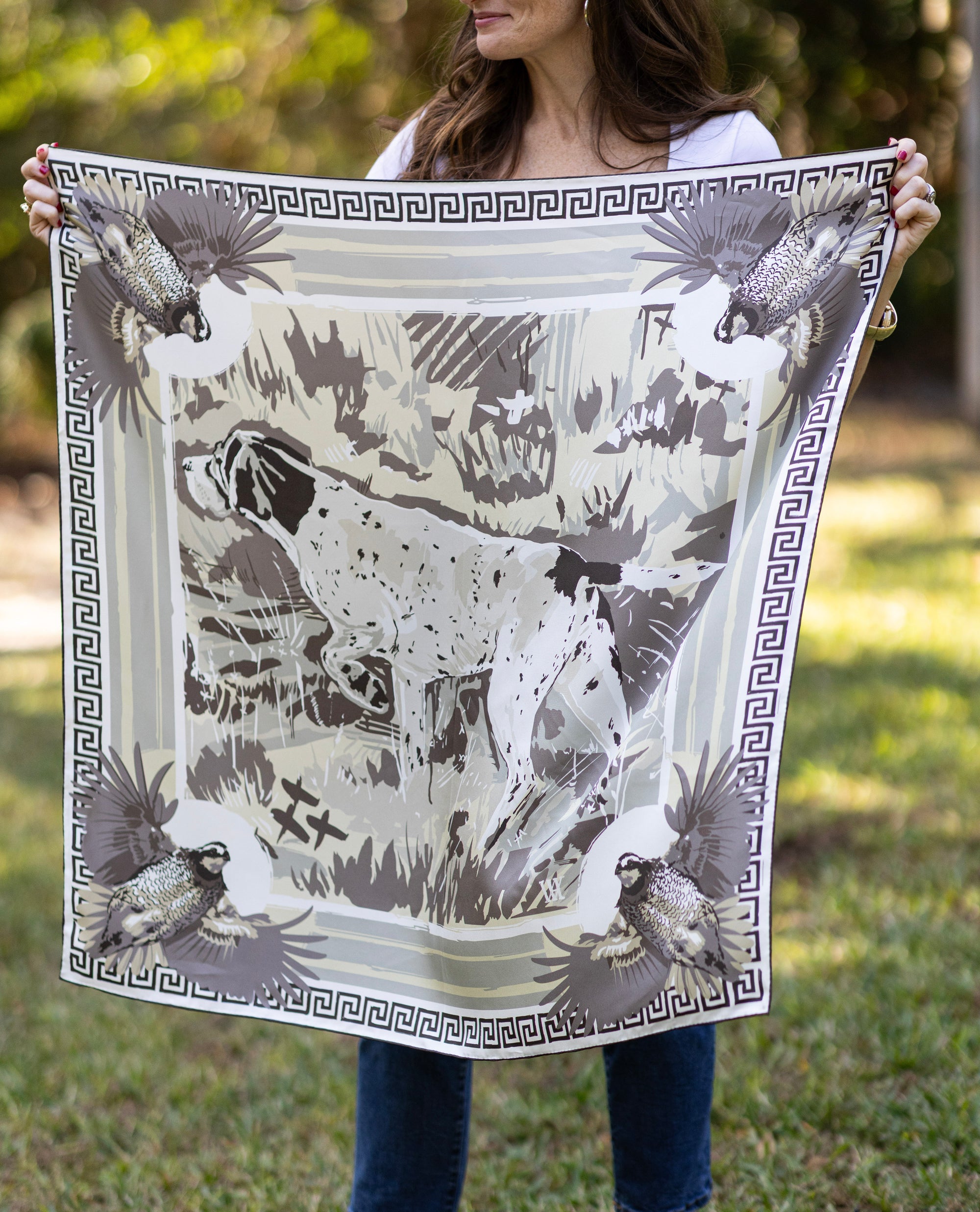 English Pointer Silk Scarf