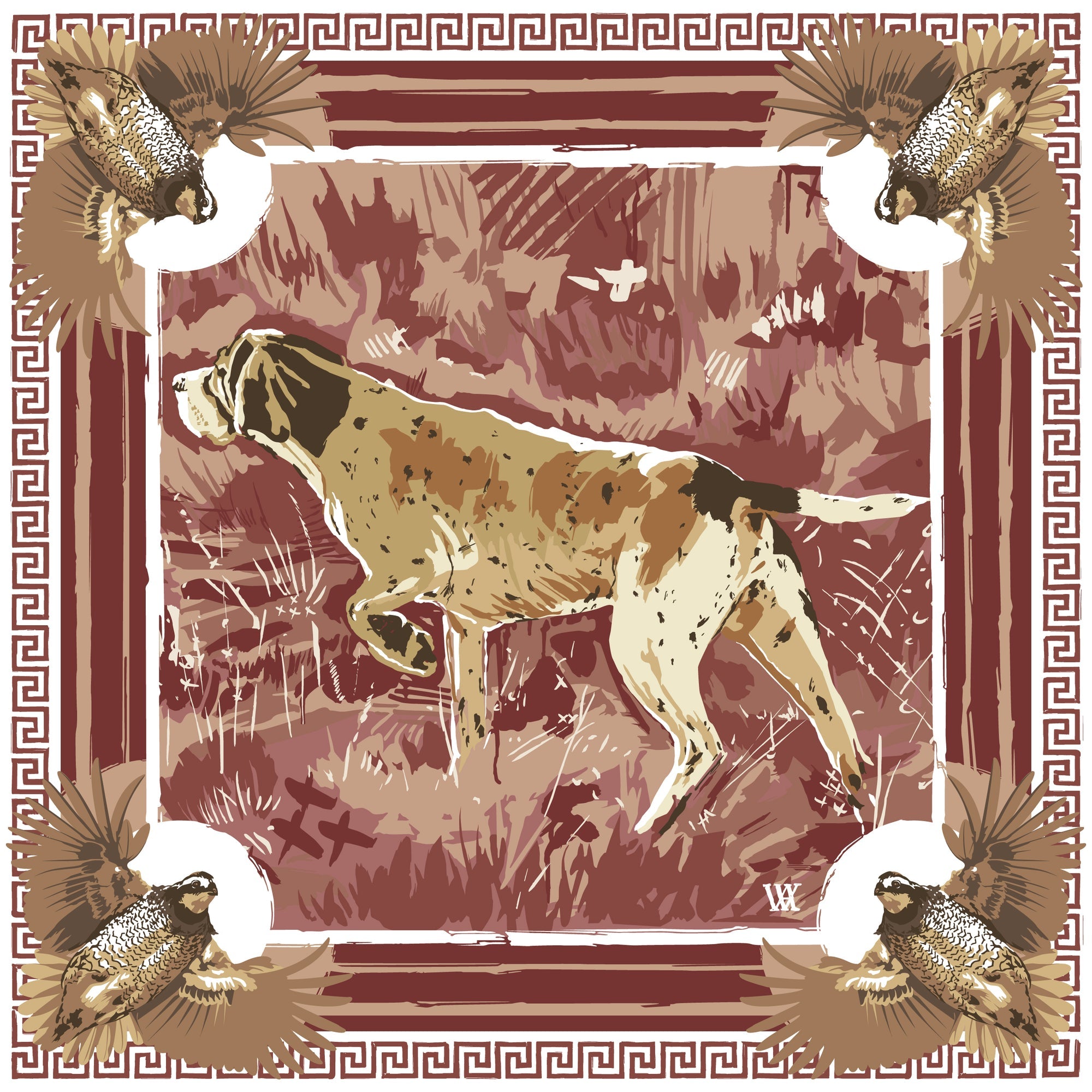 English Pointer Silk Scarf