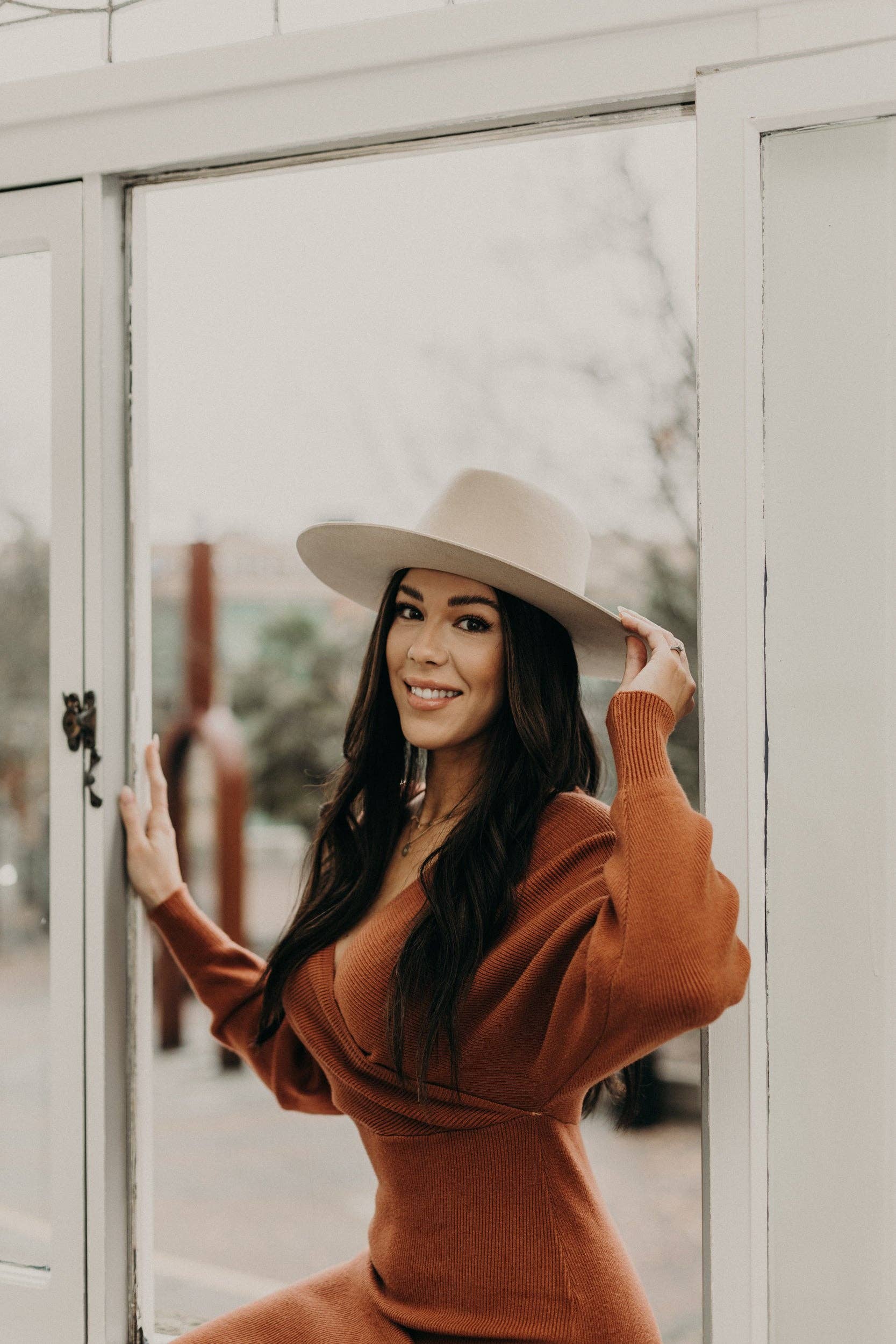 Aria | Wide Brim Rancher Hat | Cream