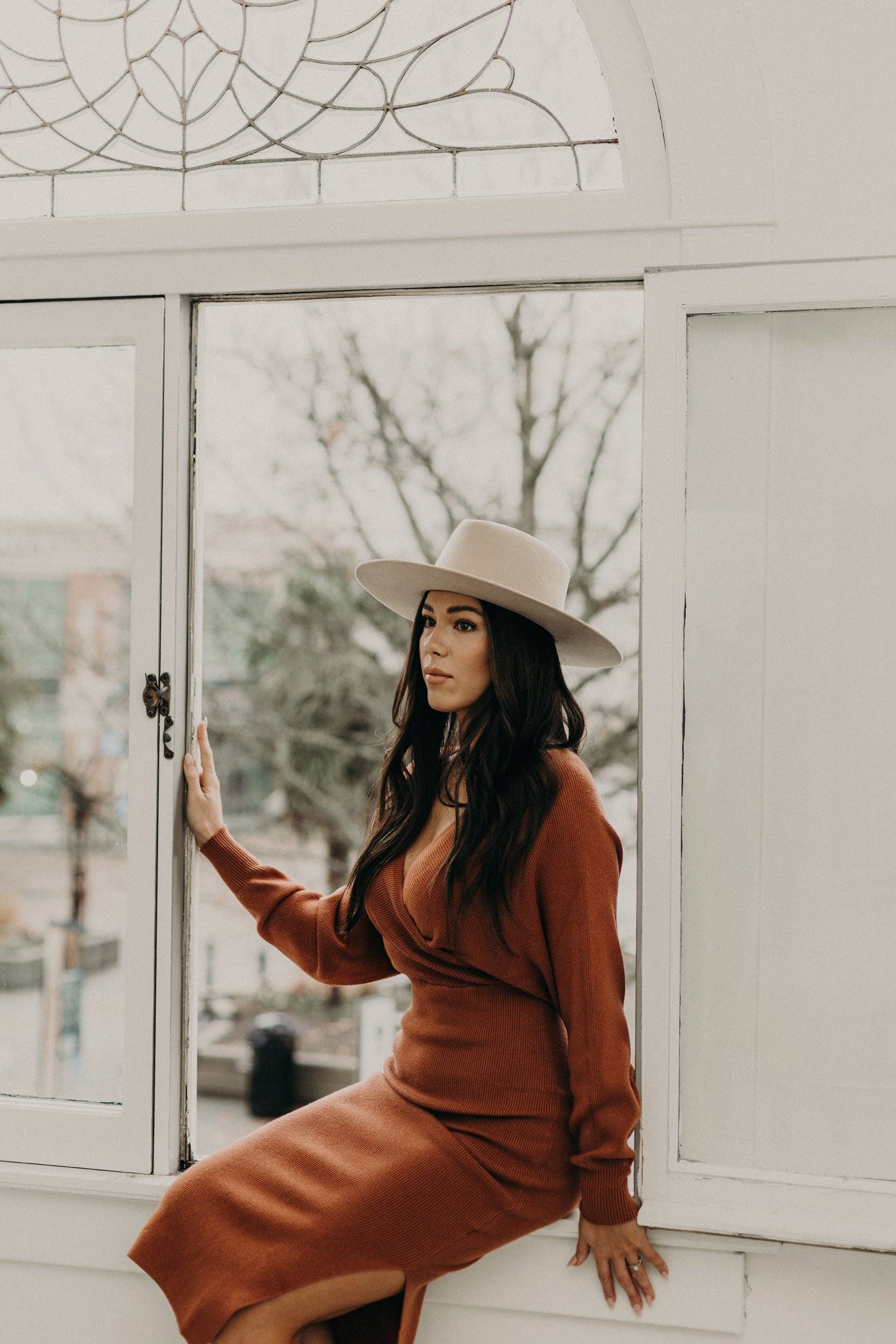 Aria | Wide Brim Rancher Hat | Cream